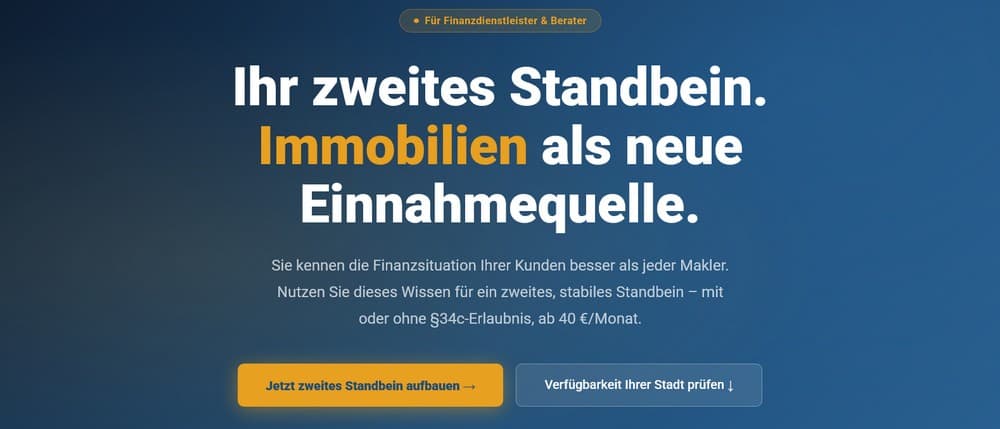 immofux finanzberater gesucht