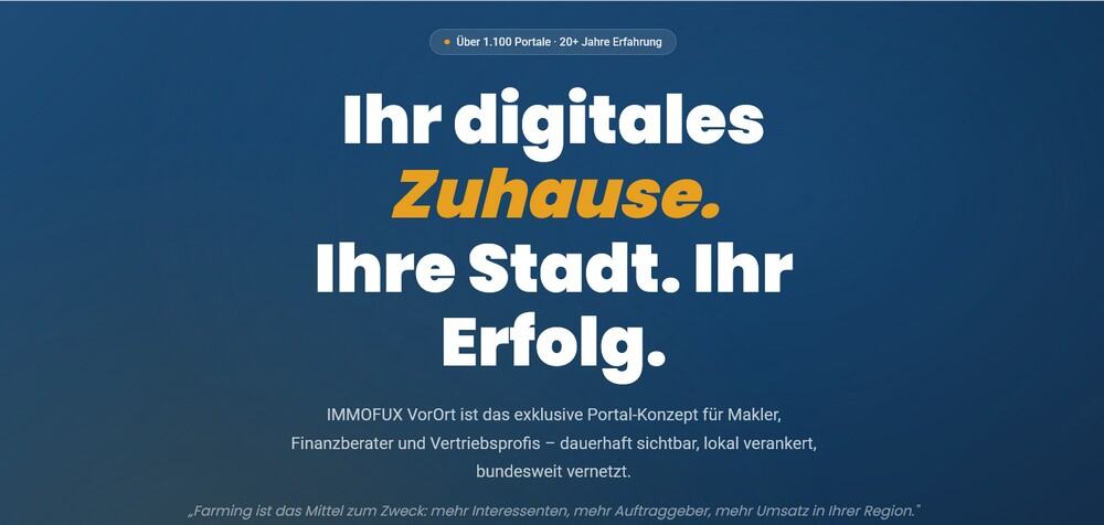 immofux vor ort partner gesucht