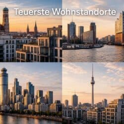 Teuerste Wohnstandorte in Deutschland