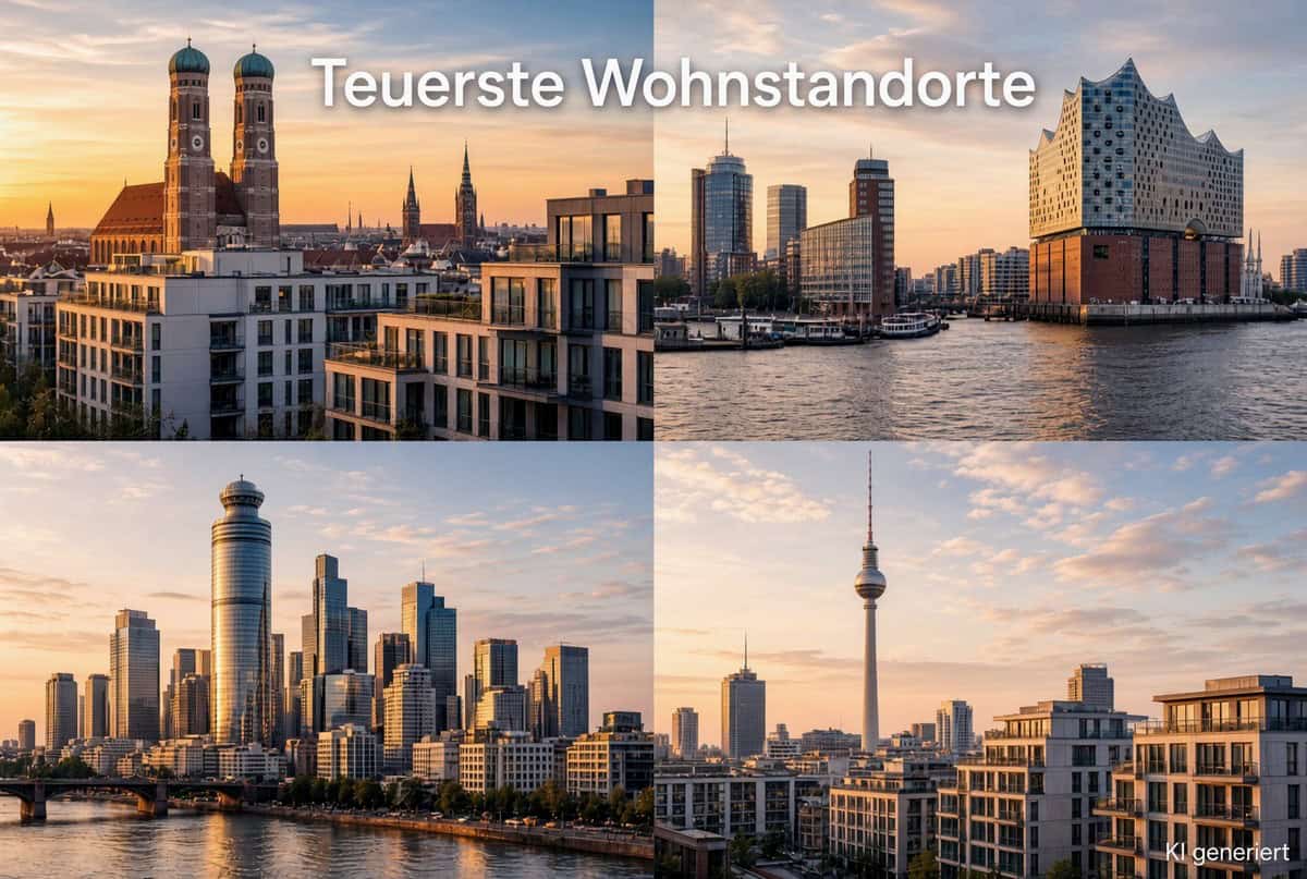 Teuerste Wohnstandorte in Deutschland