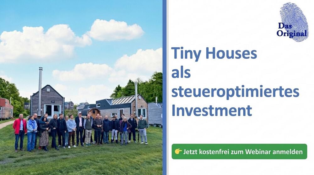 Tiny House als steueroptimierte Kapitalanlage - Webinar